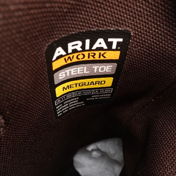 SLD NEW Size 11.5 WIDE 2E Men\'s Ariat Groundbreaker MetGuard Wide Square Steel main image 9